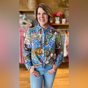 Ivy Jane Multi Patchwork Camp Shirt